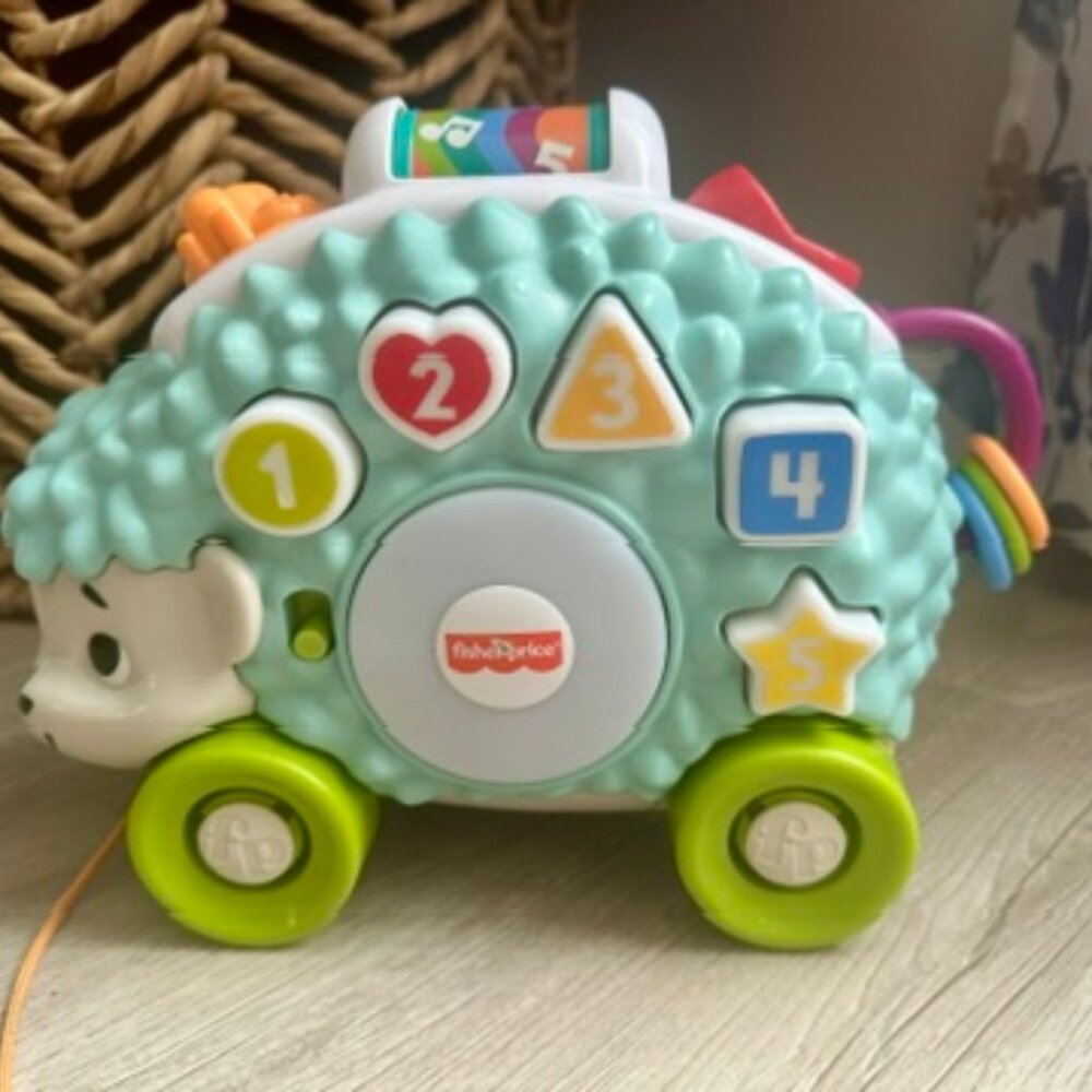 Fisher Price Linkamals - Hedgehog/Jeż Pull Toy Speaks Polish/Mowi po Polsku!
